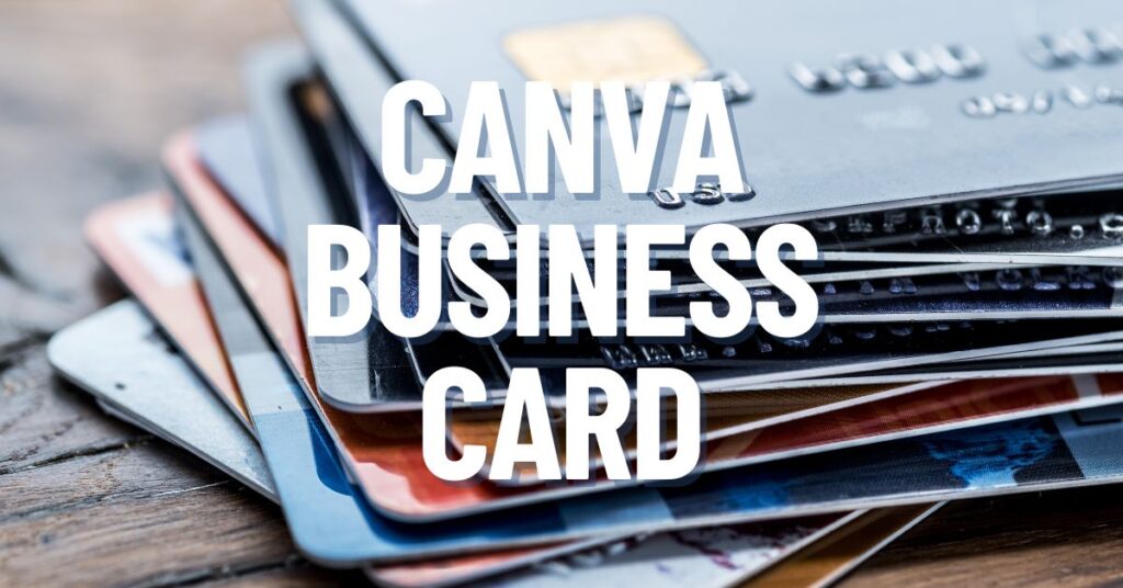 canva business card